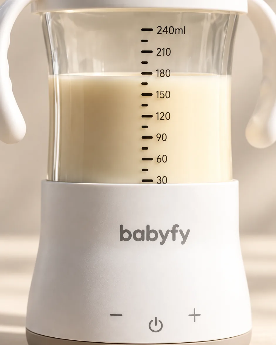 Escala de 30 a 240 ml y base con los botones táctiles