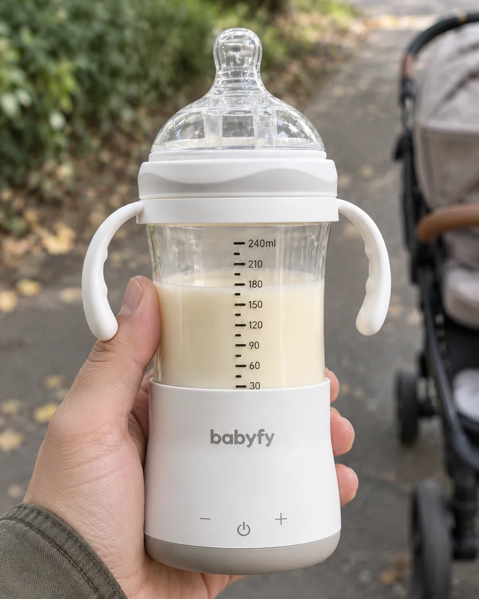babyfy en la mano durante un paseo con el carrito